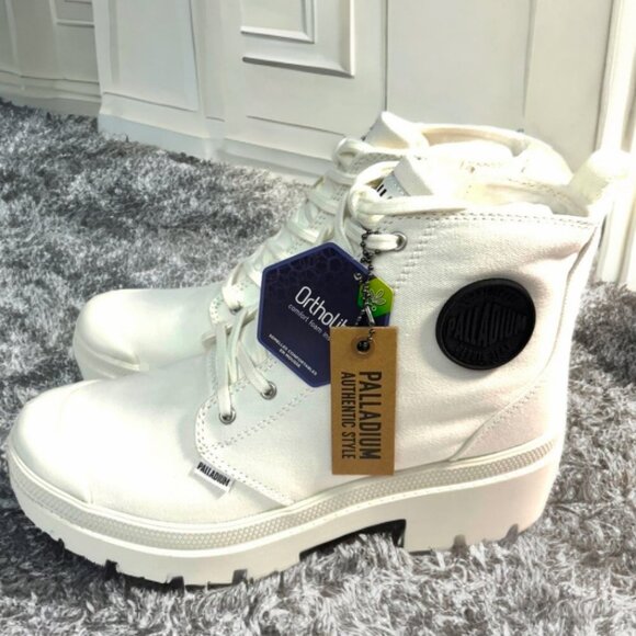 Palladium Pellabase Twill Women's Combat Boots - Picture 2 of 3